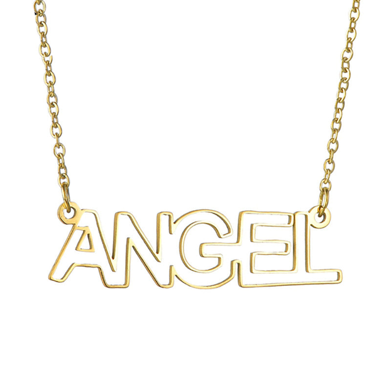 Hollow out Personalized name necklace