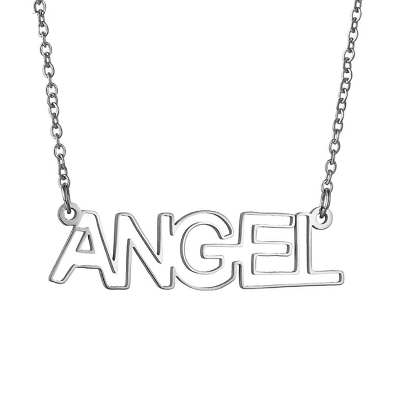 Hollow out Personalized name necklace