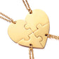 Personalized heart-shaped stitching necklace