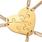 Personalized heart-shaped stitching necklace
