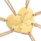 Personalized heart-shaped stitching necklace