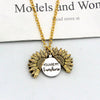 Personalized Sunflower Name Necklace
