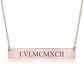 ROMAN NUMERAL DATE NECKLACE