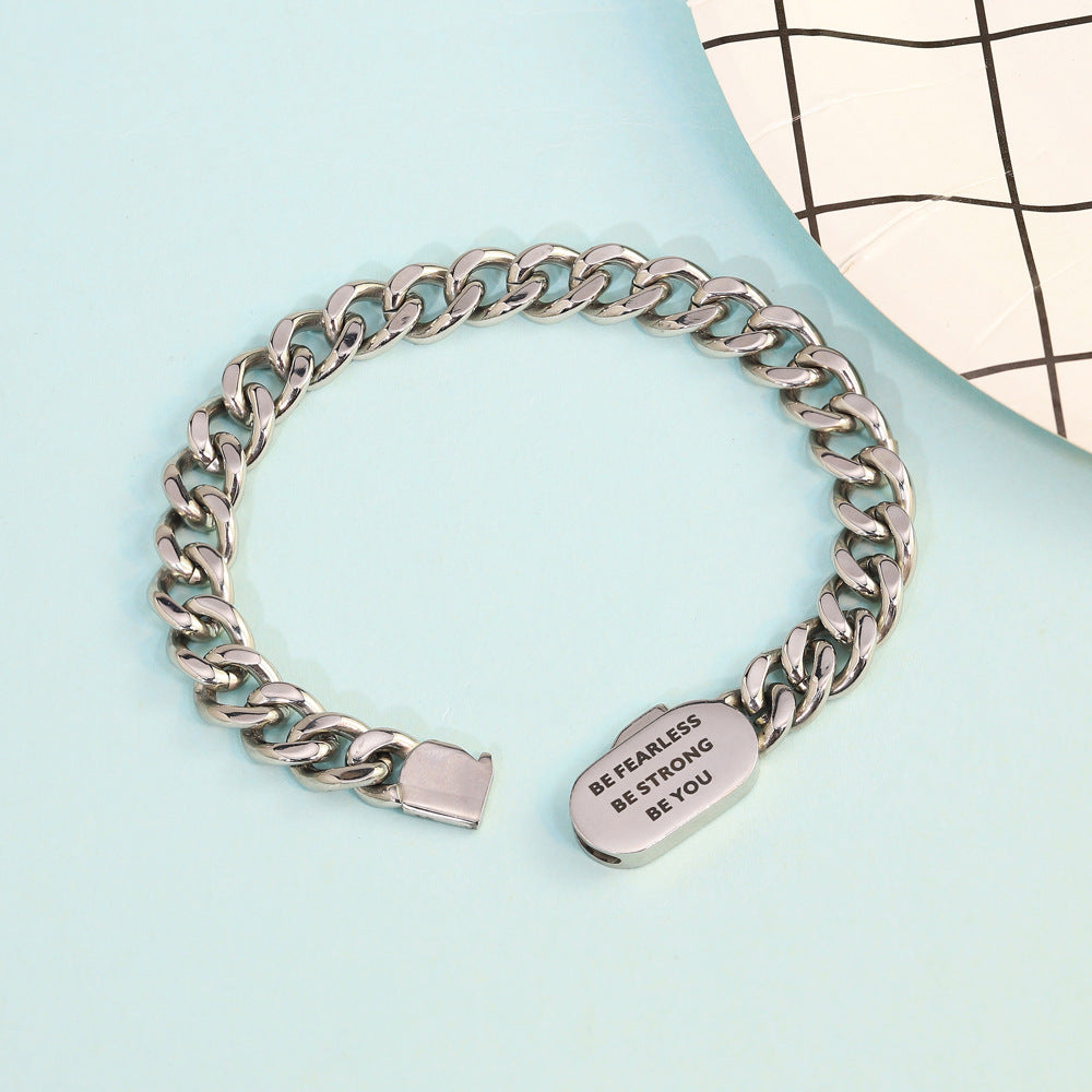 Personalized men's fashion denim bracelet
