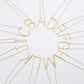 GOLDTONE MONOGRAM NECKLACE