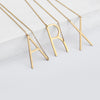 GOLDTONE MONOGRAM NECKLACE