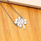 Personalized four-leaf clover name custom necklace
