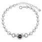 Personalized Heart S925 Silver Photo Projector Bracelet