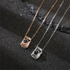 Personalized Silver Camera Projection Necklace