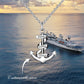 Personalized Lettering Anchor Necklace