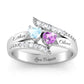 Women's Sterling Silver Personalized Name Ring