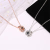 Personalized Apple Shape Photo Projection Necklace