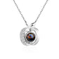 Personalized Apple Shape Photo Projection Necklace