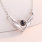 Personalized Wings Photo Projection Necklace