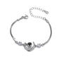 Personalized Moon Shaped Photo Projection Bracelet