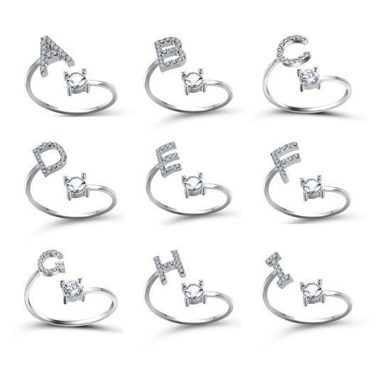Alphabet Diamond Ring