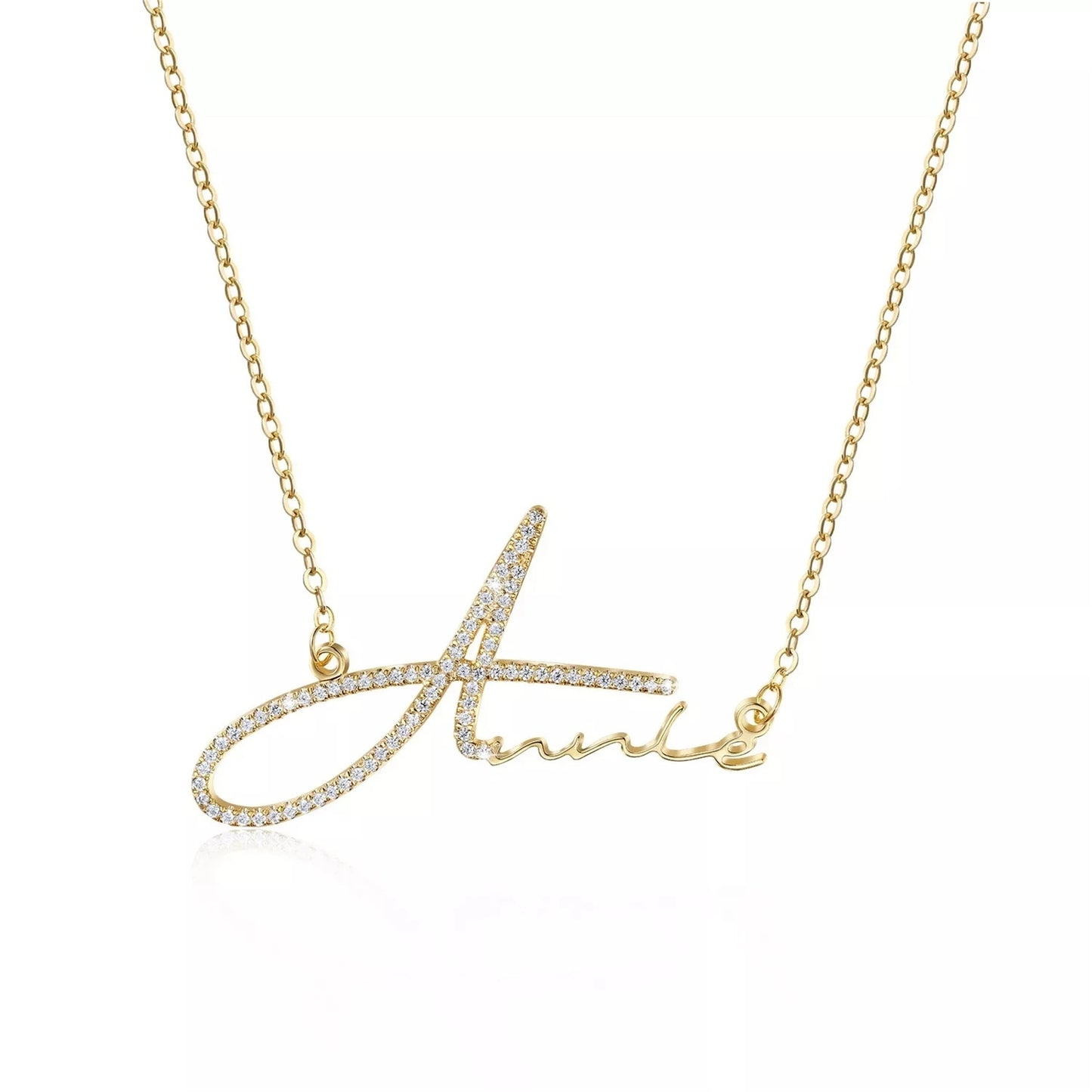 Personalized Zircon Name Necklace