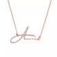 Personalized Zircon Name Necklace