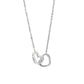 Personalized Lettering Double Heart Necklace