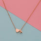 Personalized Alphabet Heart Necklace