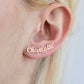 Personalized Name Stud Earrings
