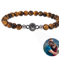 Personalized Frosted Stone Photo Bracelet