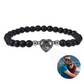 Personalized Frosted Stone Photo Bracelet