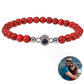 Personalized Frosted Stone Photo Bracelet