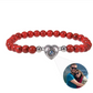 Personalized Frosted Stone Photo Bracelet