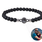 Personalized Frosted Stone Photo Bracelet