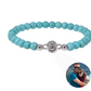 Personalized Frosted Stone Photo Bracelet