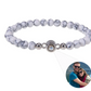Personalized Frosted Stone Photo Bracelet