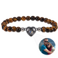 Personalized Frosted Stone Photo Bracelet