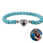 Personalized Frosted Stone Photo Bracelet