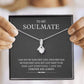 Herringbone necklace gift for soulmate