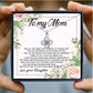Four-leaf clover necklace gift for Mother