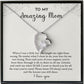 Love necklace gift for mom