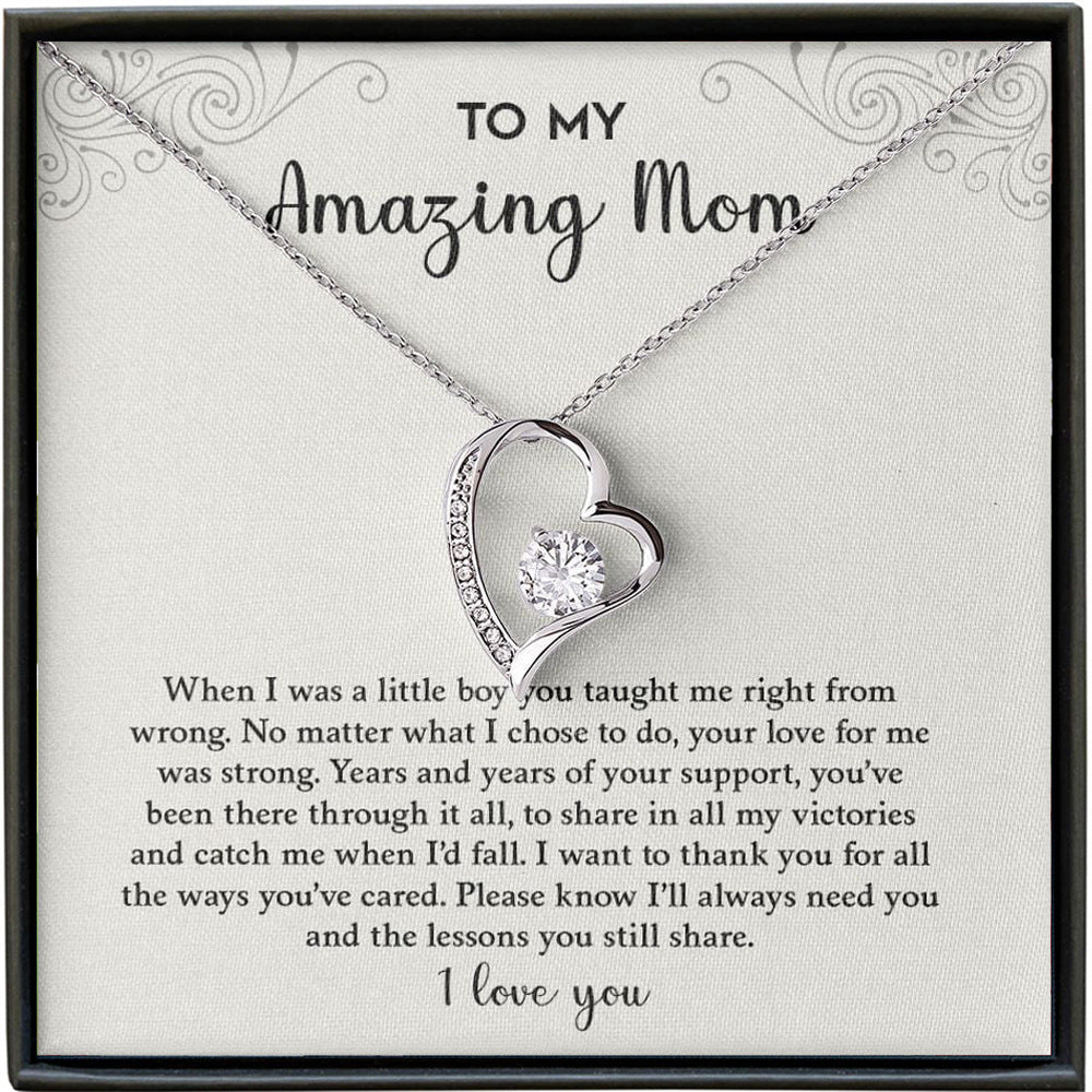 Love necklace gift for mom