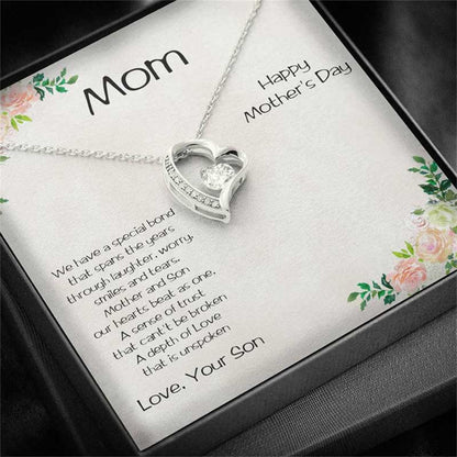 Love necklace gift for mom