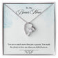 Love necklace gift for mom