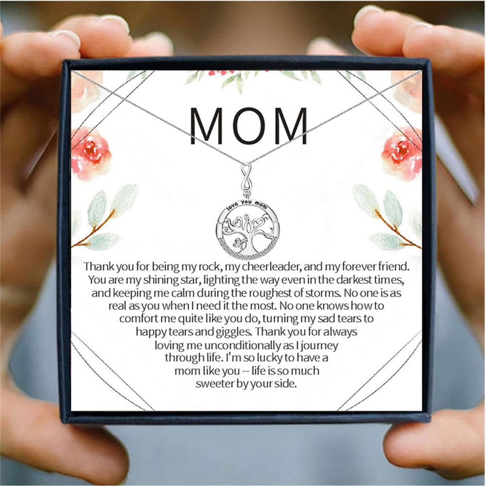 Tree of life necklace gift for mom