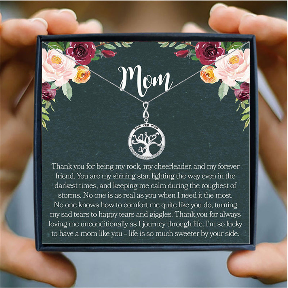 Tree of life necklace gift for mom