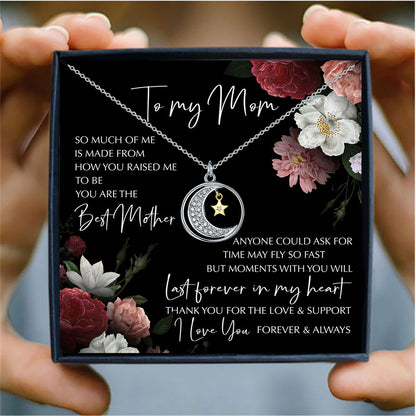 Moon and Stars necklace gift for mother
