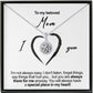 Full moon night necklace gift for mom