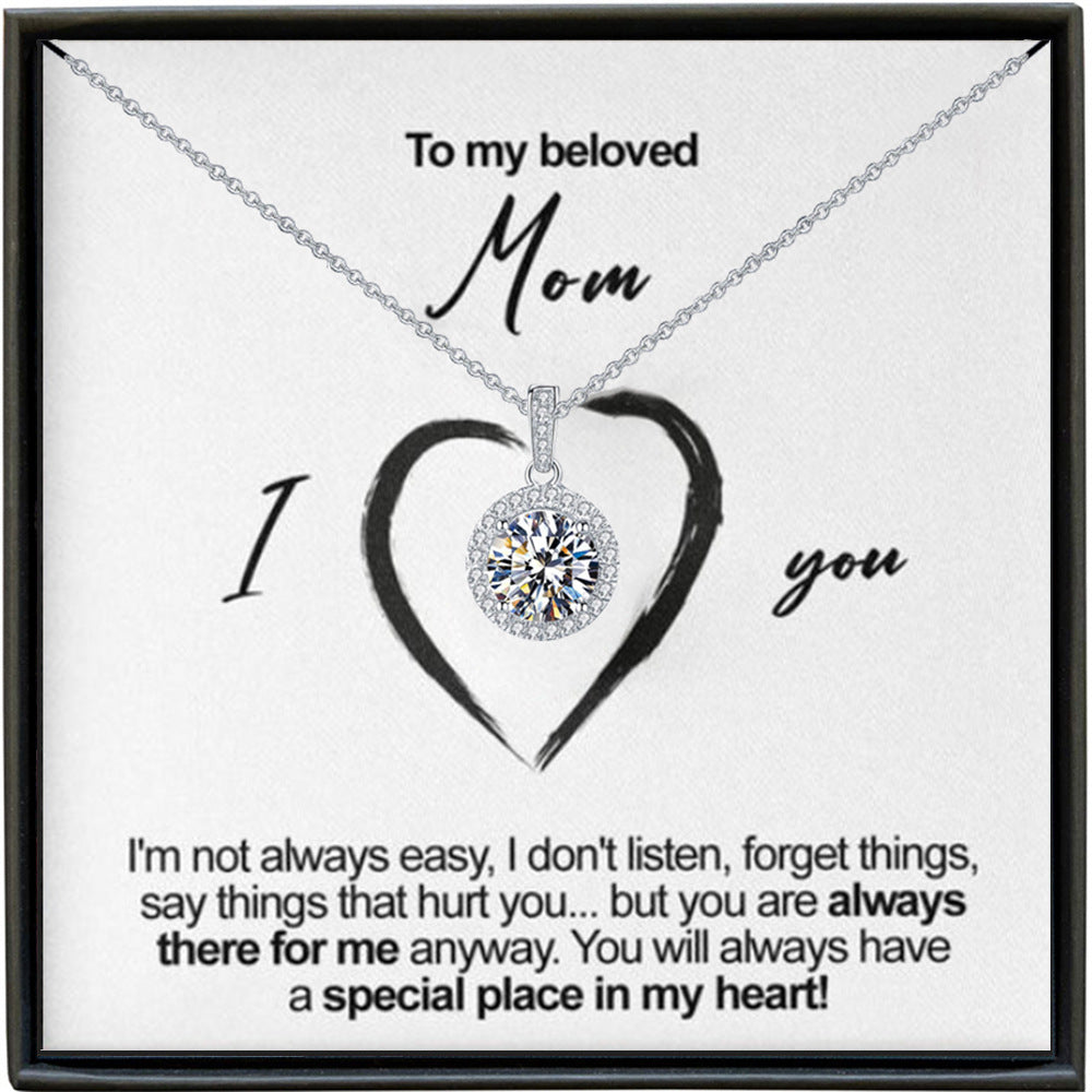Full moon night necklace gift for mom