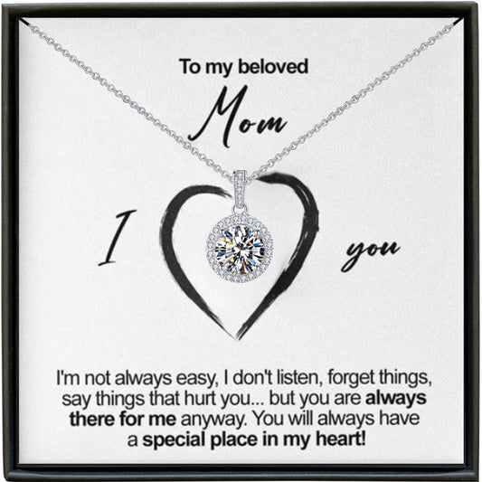 Full moon night necklace gift for mom