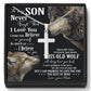 Cross necklace gift for son