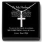 Cross necklace gift for husband