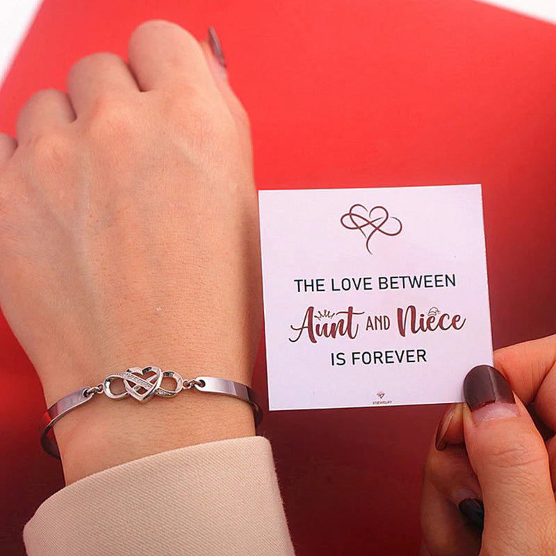 Eternal bond heart to Heart bracelet