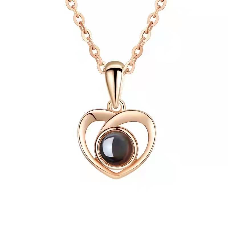 Personalized Photo Custom Heart Necklace